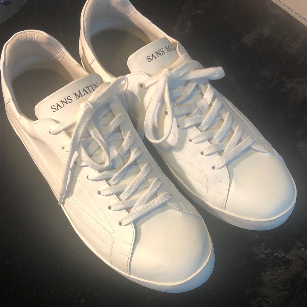 Sans Matin MENS Olympus leather sneakers 11.5